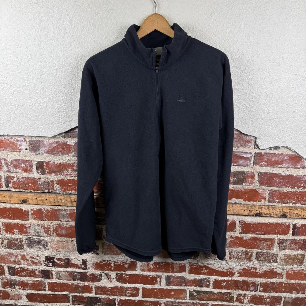 Nike ACG Fleece Pullover Mens Large Black Therma-Fit Half Zip Outdoor Hiking